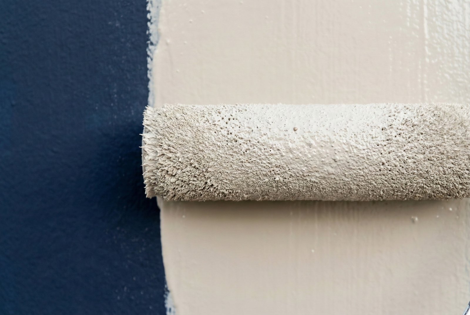 Painting interior walls a neutral greige color to attract home buyers