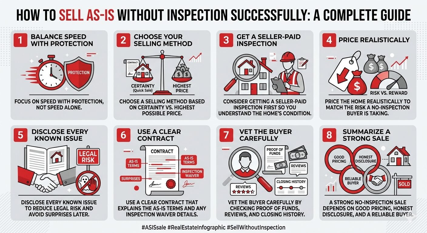 How to Sell as-is Without Inspection Successfully